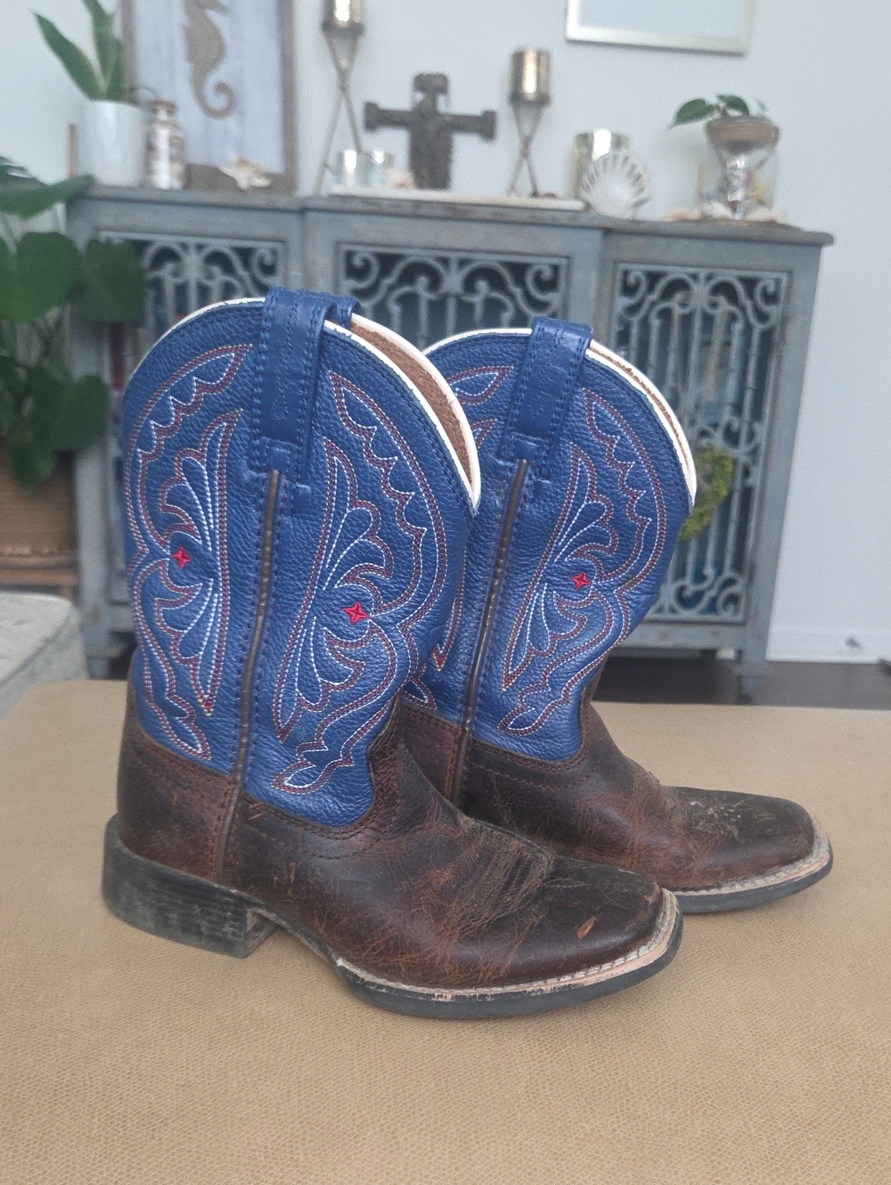 Ariat Little Boys' Quickdraw Western Boots - Broad Square Toe Sz 11